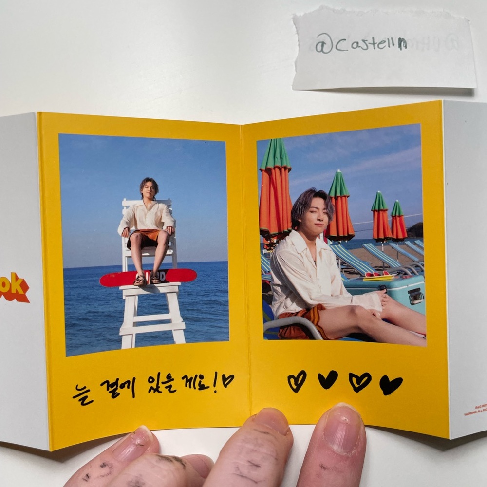BTS JUNGKOOK BUTTER MESSAGE CARD